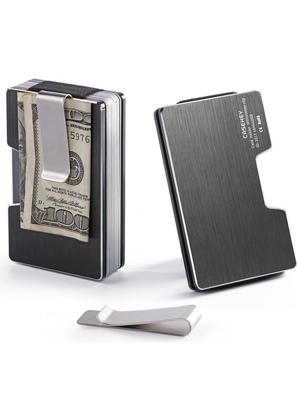 Erkek Alaşımlı Cüzdan Para Klipsi Nakit Kredi Kartı Tutucuyu Engelleme Uluslararası Yurt Dışından fiyatları