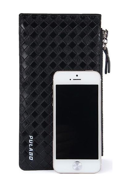 Erkekler Uzun Fermuarlı Sığır Derisi Cüzdan Büyük Kapasiteli Kart Sahibinin Yurt Dışından indirimleri