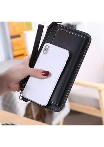 Gençler Yetişkinler Için Ipi Çoklu Kart Yuvaları Tasarımı ile Kadın Çanta Cüzdan Doku Pu Çanta Yurt Dışından fırsatları