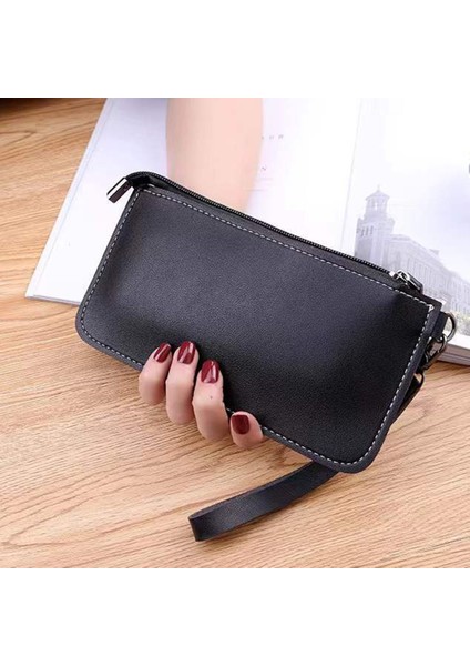 Gençler Yetişkinler Için Ipi Çoklu Kart Yuvaları Tasarımı ile Kadın Çanta Cüzdan Doku Pu Çanta Yurt Dışından indirimleri