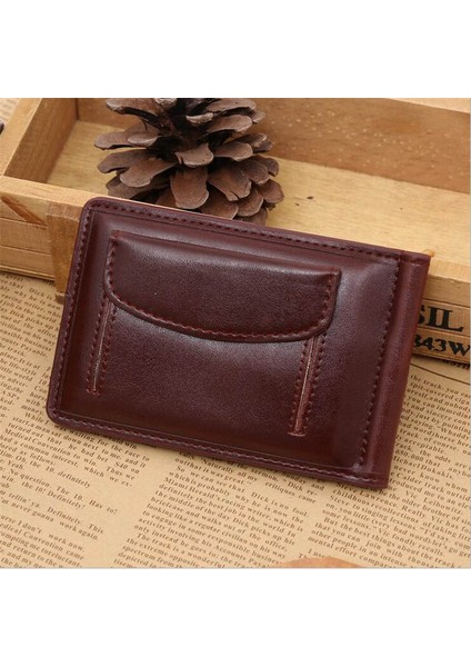 Erkek Cüzdanı Bozuk Para Cebi Kart Yuvası ile Erkek Deri Cüzdan Nakit Klip Erkek Çantası Mıknatıs Tokası Erkek Mini Cüzdan Кошелек Yurt Dışından indirimleri