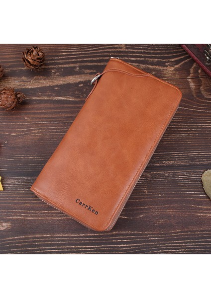 2022 Yeni Cüzdan Erkek Uzun Retro Moda Debriyaj Çok Fonksiyonlu Dikey Fermuarlı Cep Telefonu Çantası Yurt Dışından indirimleri