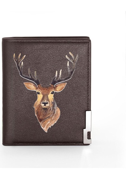 Yüksek Kaliteli Lüks Hayvan Kaplan Kapak Erkek Kadın Deri Cüzdan Billfold Ince Kredi Kartı/kimlik Sahipleri Ekler Kısa Çantalar Yurt Dışından