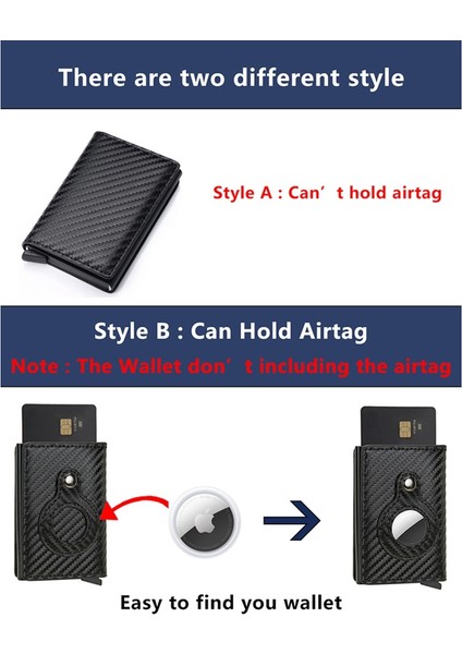 Yeni Karbon Fiber Apple Hava Etiketi Cüzdan Erkekler Iş Kimlik Kredi Kartı Tutucu Rfid Ince Anti Korumak Hava Etiketi Slayt Cüzdan Dropship Yurt Dışından fiyatları