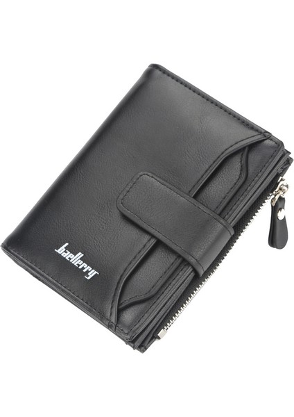 Baellerry Cüzdan Erkek Kısa Kore Tarzı Moda Çoklu Kart Fermuarlı Cüzdan Büyük Kapasiteli Sürücü Belgesi Kart Çantası Yurt Dışından indirimleri