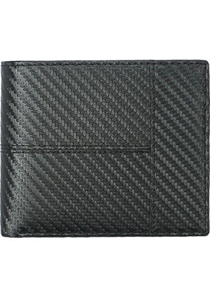 Karbon Fiber Desenli Cüzdan Ekleme Çoklu Kart Yuvası Büyük Kapasiteli Benzersiz Moda Kısa Cüzdan Erkekler Yurt Dışından