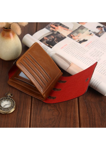 Yfashion Alina Erkek Pu Bifold Cüzdan Kredi Kimlik Kartı Çanta Yurt Dışından modelleri