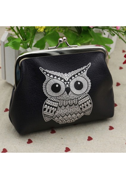 Kadın Mini Baykuş Kuş Çiçek Cüzdan Kart Tutucu Kılıf Bozuk Para Cüzdanı Debriyaj Çanta Çanta Yurt Dışından fırsatları