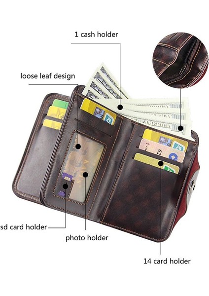 Yeni Kısa Erkek Cüzdan Ince Vintage Kart Sahibinin Erkek Cüzdan Yüksek Kaliteli Lüks Pu Deri Fotoğraf Tutucu Küçük Adam Çanta Cüzdan Yurt Dışından fırsatları