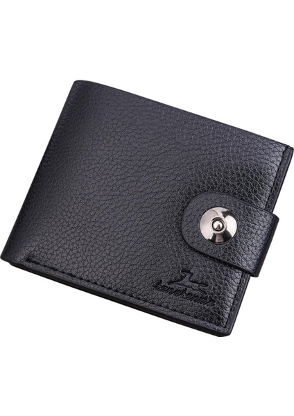 Microgood Erkek Deri Ince Cüzdan Para Klip Kımlık Kredi Kartı Tutucu Depolama Çanta Yurt Dışından