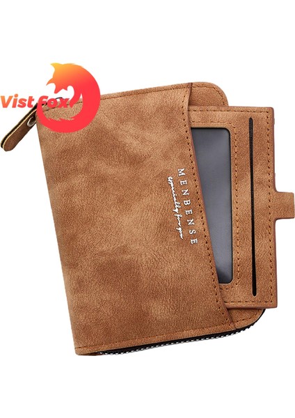 Vist Fox Cep Cüzdanı Aşınmaya Dayanıklı Çok Amaçlı Fermuarlı Cep Cüzdanı Yurt Dışından