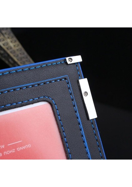 Erkek Kısa Cüzdan Kore Versiyonu Kontrast Renkli Cüzdan 2 Katlı Açık Para Çanta Kadın Renkli Cüzdan Ince Kesit Cüzdan Erkekler Yurt Dışından fırsatları