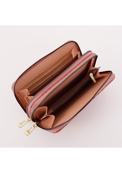 Cüzdan Kadın Uzun 2022 Yeni Batı Tarzı Çift Fermuarlı Büyük Kapasiteli Debriyaj Rugan Cep Telefonu Çantası Yurt Dışından modelleri
