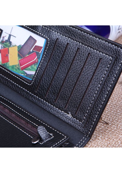 Erkek Uzun Cüzdan Üreticileri Cüzdan Erkek Kart Tutucu Bozuk Para Cüzdanı Çoklu Kart Pozisyonu Yumuşak Deri Cüzdan Uzun Çanta Yurt Dışından indirimleri