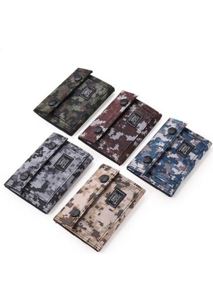 Rahat Kamuflaj Katlanır Cüzdan Taşınabilir Kısa Değişim Çanta Kimlik Kartı Nakit Bozuk Para Cüzdanı 2020 Basit Stil Erkek Küçük Debriyaj Yurt Dışından