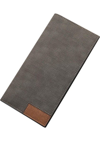 Göbeklady Şık Erkek Kanvas Doku Uzun Tarzı Cüzdan Yumuşak BirleştirmeÇapraz Para Klip Noel Doğum Günü Hediyesi Yurt Dışından