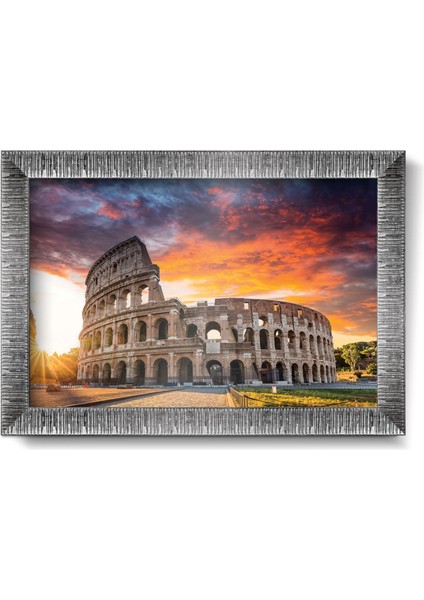 Colosseum'da Gün Batımı 1000 Parça Çerçeveli Puzzle