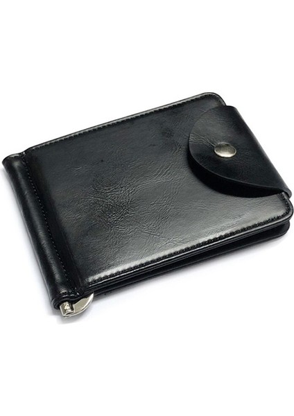 Yeni Moda Kısa Küçük Erkek Deri Para Klipsli Cüzdan Metal Kelepçe Mini Çanta Erkek Kredi Kartı Nakit Tutucu 4 Renk Yurt Dışından fiyatları