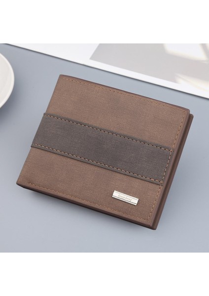 Erkek Cüzdan Kısa Buzlu Kore Versiyonu Cüzdan Dolar Klipsi Kısa Yumuşak Cüzdan Trendi Fermuarlı Çanta Fabrika Yurt Dışından