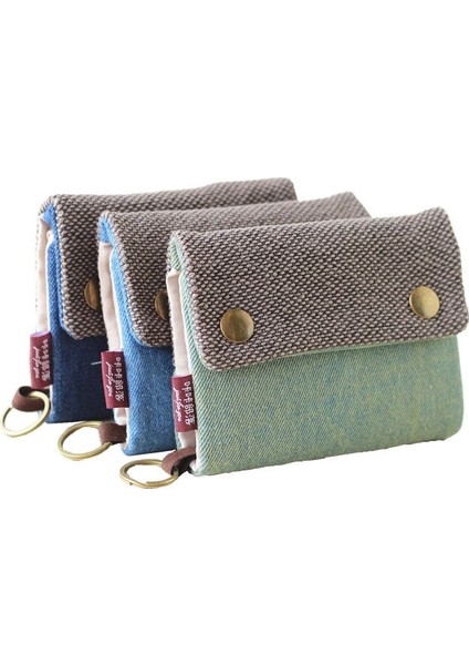 El Yapımı Üç Katlı Kumaş Cüzdan Kadın Erkek Basit Kısa Fermuarlı Çantalar Gençler Için Kişilik Çok Fonksiyonlu Anahtar Çantası Kart Tutucu Yurt Dışından modelleri