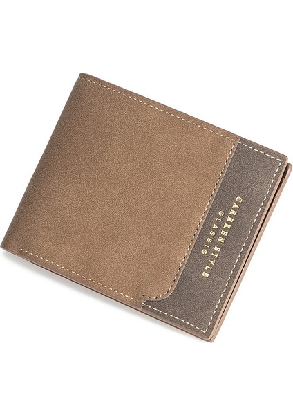 2020 Yeni Carrken Erkek Kısa Cüzdan Yatay Retro Buzlu Üç Katlı Rahat Retro Cüzdan Yurt Dışından indirimleri