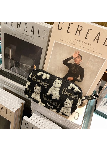 Basit Tasarım Kadın Çantalar Organizatör Leopar Zebra Kanvas Makyaj Çantası Fermuar Kese Bileklik Cüzdan Çanta Kadınlar Için Hediye Yurt Dışından modelleri