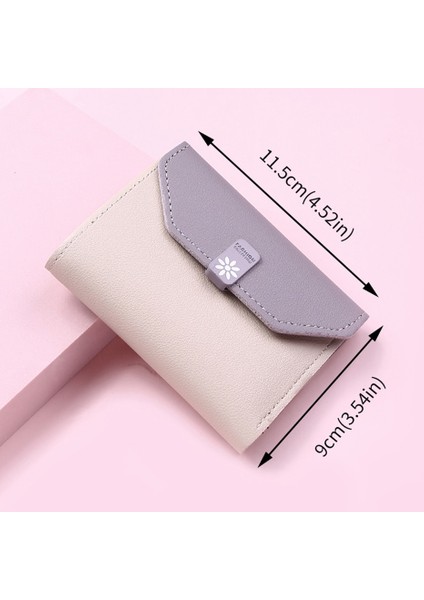 2022 Yeni Kadın Cüzdan Baskılı Papatya Kadın Fermuarlı Deri Pu Mini Anahtarlık Bayanlar Küçük Kart Tutucu Kızlar Bozuk Para Cüzdanı Yurt Dışından fiyatları