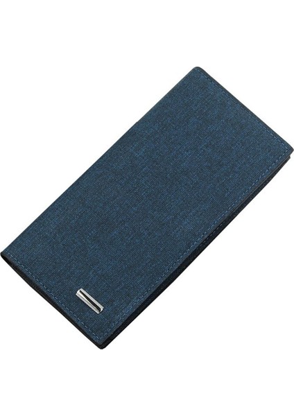 2022 Moda Erkek Uzun Cüzdan Tuval Çanta Eğlence Taşınabilir Çok Fonksiyonlu Kimlik Kartı Tutucu Para Bozuk Para Klipsi Lüks Cüzdan Yurt Dışından