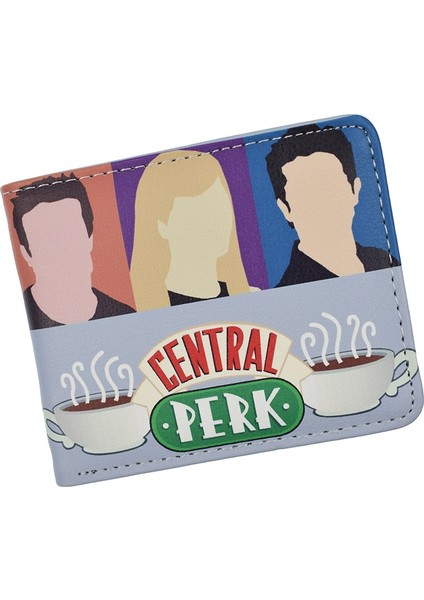 Amerikan Tv Şovu Arkadaş Cüzdanı Para Cebi ile Central Perk Kahve Saati Cüzdanları Yurt Dışından