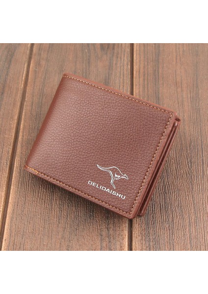 Yeni Erkek Kısa Cüzdan Retro Pu Gençlik Ehliyet Cüzdanı Dış Ticaret Çoklu Kart Düz Renk Cüzdan Yurt Dışından