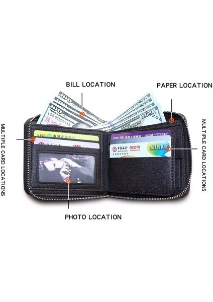 Yeni Erkek Cüzdan Rahat Erkek Cüzdan Para Cebi Kısa Fermuarlı Çok Fonksiyonlu Çanta Küçük Cüzdan Kart Tutucu 2022 Carteiras Masculina Yurt Dışından indirimleri