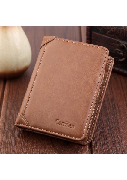 Erkek Cüzdanı Kısa Retro Buzlu Kartlıklı Cüzdan Cüzdan Erkek Çoklu Kart Fermuarlı Çanta Üreticileri Fabrika Satışları Yurt Dışından