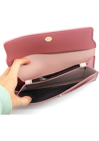 2022 Sıcak Moda Yeni Kadın Uzun Cüzdan Kelebek Saf Renk Yün Topu Yay Debriyaj Çanta Kadın Uzun Çanta Kart Çantası Bozuk Para Cüzdanı Yurt Dışından indirimleri