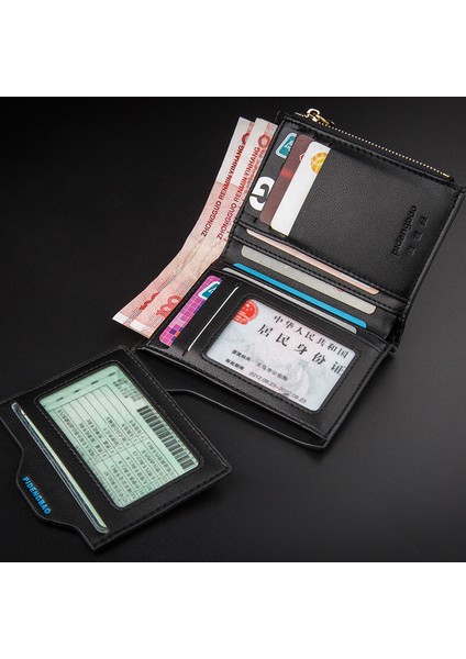 Çok Fonksiyonlu Kart Tutucu Sürüş Kartı Cüzdanı Erkek Kurumsal Cüzdan Japonya ve Güney Kore Yeni Fermuar Değiştirme Öğrenci Bilet Klasörü Yurt Dışından modelleri