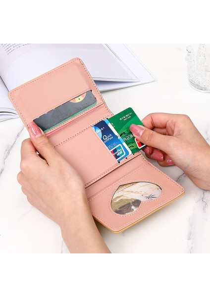 2022 Yeni Kadın Cüzdan Kısa Küçük Üç Katlı Cüzdan Kadın Çoklu Kart Kart Tutucu Bozuk Para Cüzdanı Bayan Debriyaj Mini Para Çantası Cüzdan Yurt Dışından modelleri