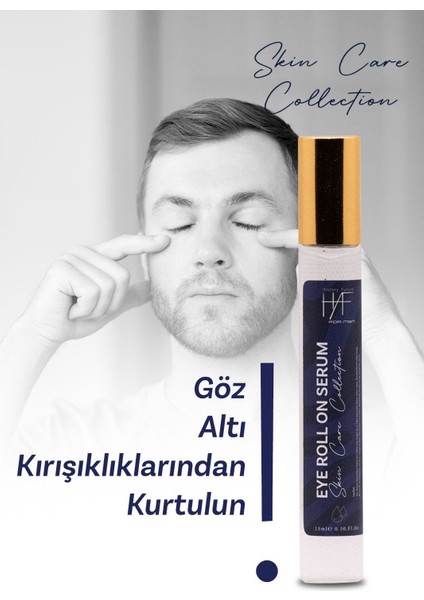 Erkeklere Özel Göz Roll-on Serum Kırışıklık Şişlik Ve Koyu Halkalara Karşı Etkili Hızlı Emilim 15ml