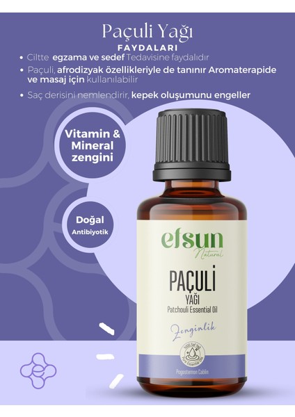 Paçuli Uçucu Yağı %100 Doğal Saf 10 ml