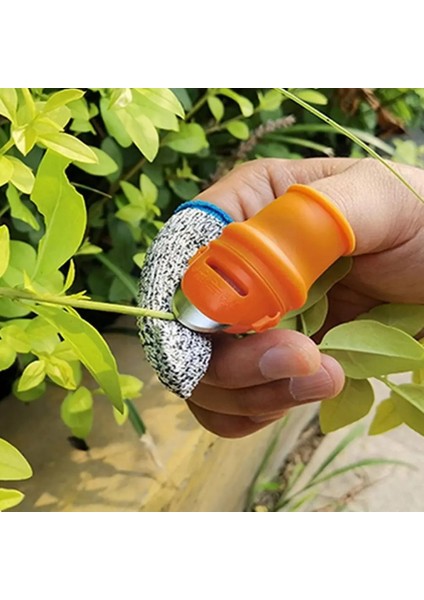 B-Turuncu Tarzı Başparmak Bıçağı Parmak Koruyucu Metal Tırnak Sebze Kesme Hasat Bıçağı Eldiven Bitki Yüzükleri Bıçak Bahçe Makası I6R0 (Yurt Dışından) fiyatları