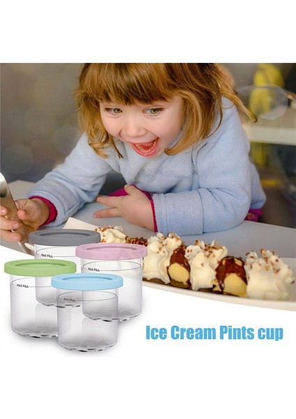Dondurma Pint Bardağı, Creami Pints Için Kapaklı Dondurma Kapları NC301 NC300 NC299AMZ Serisi Dondurma Makinesi (Yurt Dışından)