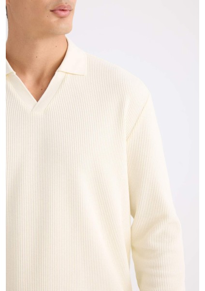 Regular Fit Polo Yaka Sweatshirt D7448AX25SP