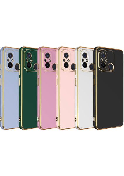Xiaomi Redmi 12C Kılıf Bark Kapak-Rose Gold
