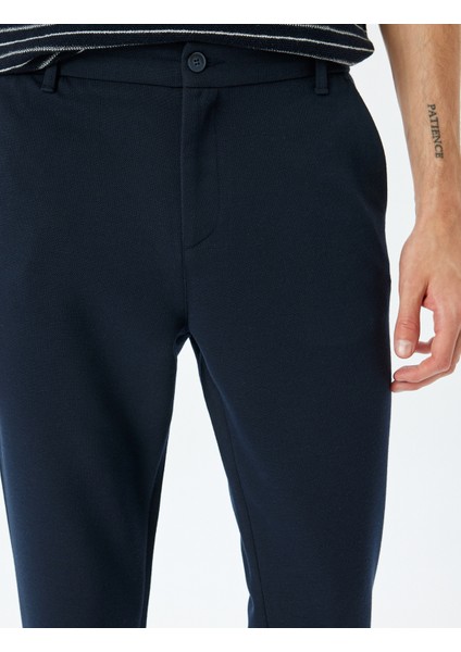 Slim Fit Normal Bel Viskon Karışımlı Chino Pantolon indirimleri