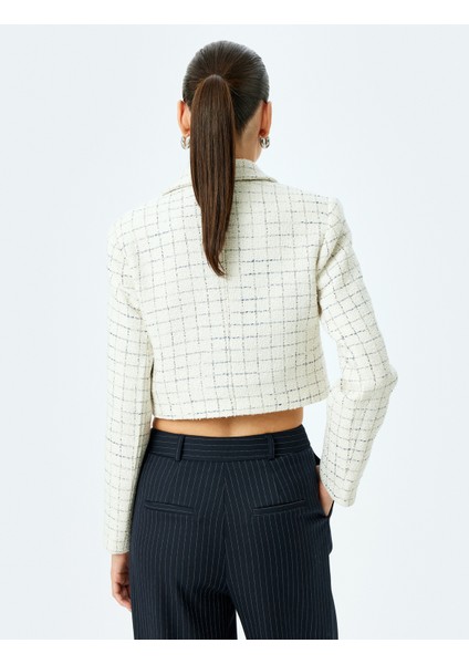 Inci Düğme Detaylı Kruvaze Crop Tüvit Ceket fırsatları