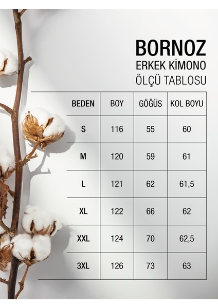 %100 Organik Pamuk Kimono Ekstra Yumuşak Erkek Bornoz fırsatları