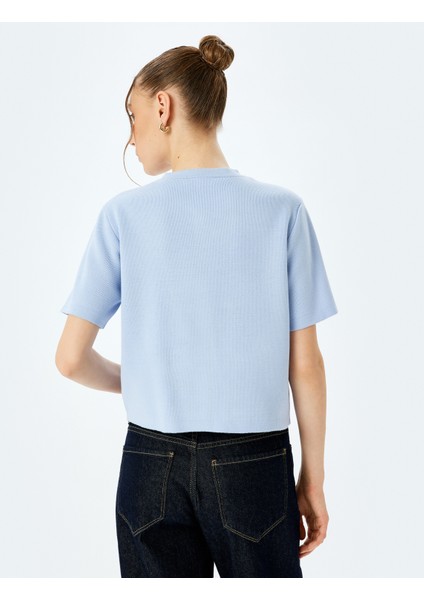 Kısa Kollu Bisiklet Yaka Cep Detaylı Düğmeli Triko Hırka fırsatları