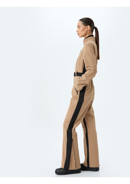 Uzun Kollu Kemerli Su Geçirmez Kayak Tulumu fiyatları