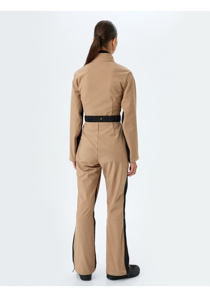 Uzun Kollu Kemerli Su Geçirmez Kayak Tulumu fırsatları