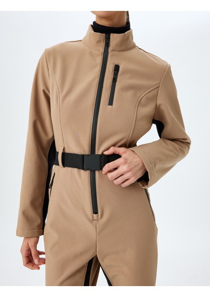 Uzun Kollu Kemerli Su Geçirmez Kayak Tulumu indirimleri