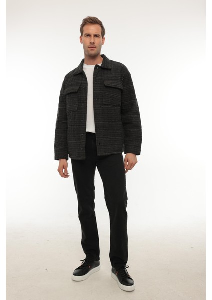 Haki Desenli Kapitone Detaylı Regular Fit CEKET-2456 fiyatları