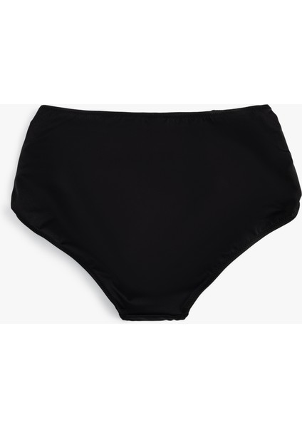 Drape Detaylı Yüksek Bel Bikini Altı